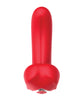 Cargue la imagen en el visor de la galería, Vibrador de silicona Luv Twirling Tongue con lengua giratoria, rojo, juguete de placer