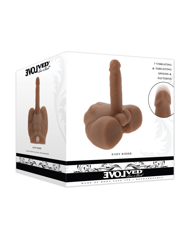 Load image into Gallery viewer, No Eta Evolved Thrusting And Vibrating Realistic Shaft Dildo Dark
