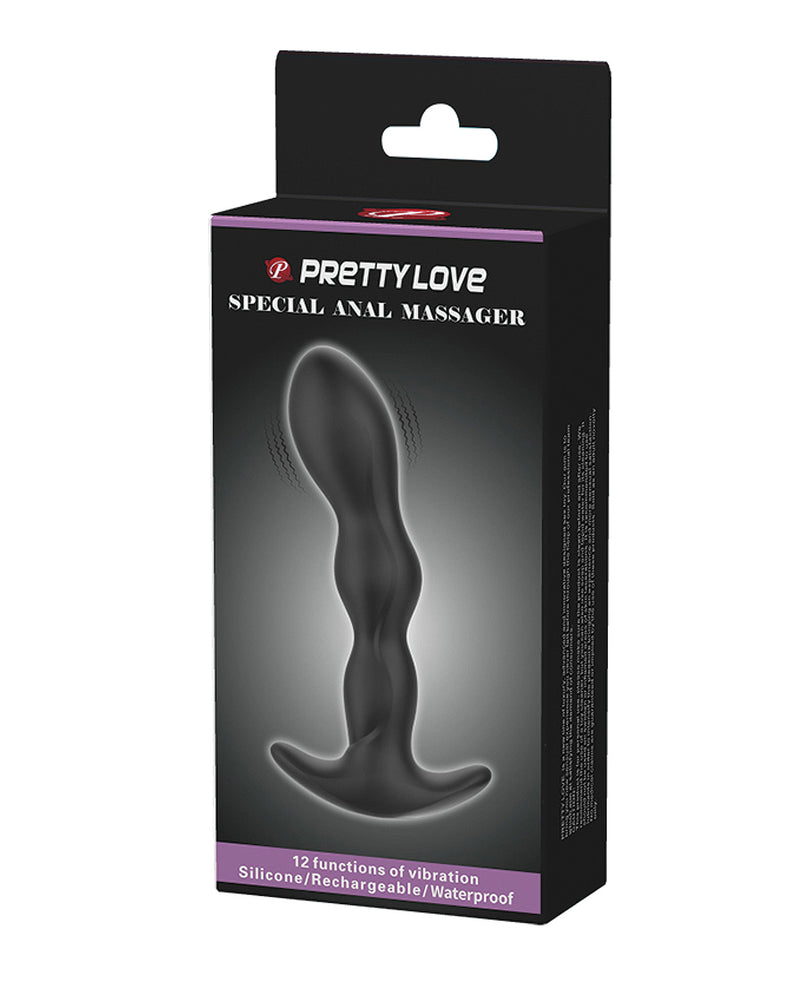Lataa kuva gallerian katseluohjelmaan, Pretty Love Special Anal Massager Prostate Toy Black
