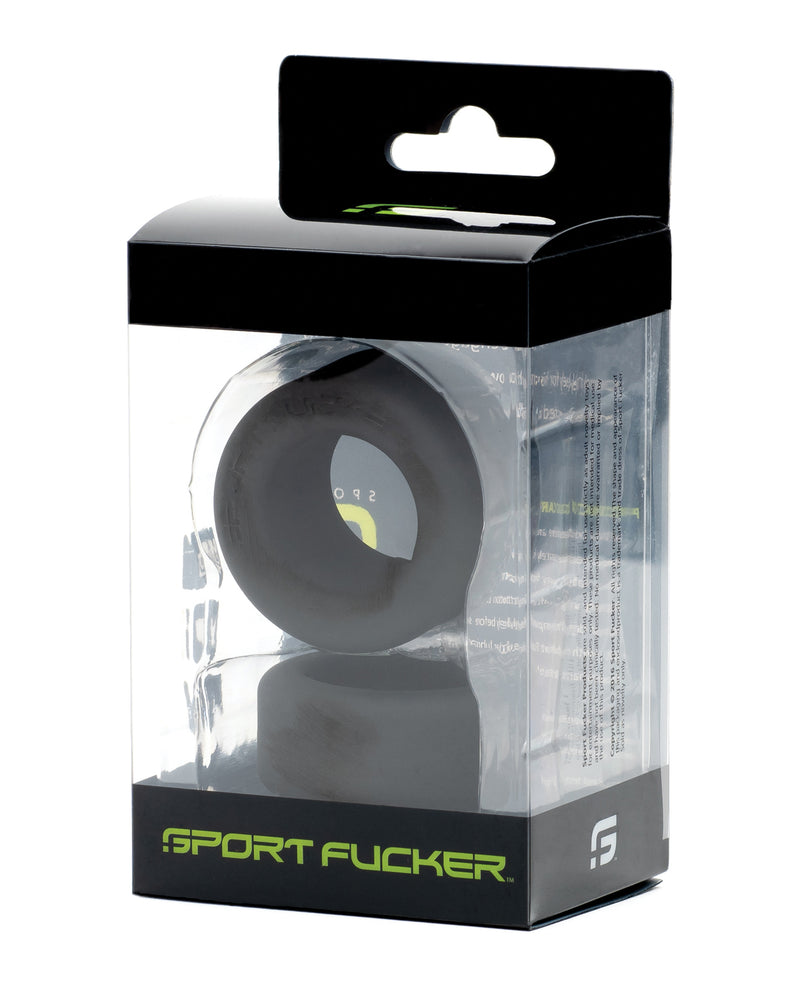 Charger l'image dans la visionneuse de la galerie, Sport Fucker Nutt Job Two Silicone Rings Set Black
