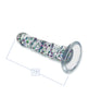 Charger l'image dans la visionneuse de la galerie, Glittergasm Swirl Dildo Seven Point Five Inch Crystal Glitter Blue Purple Violet