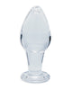 Charger l'image dans la visionneuse de la galerie, Plug anal en verre premium Clarity avec extrémité en forme de bourgeon utopique, design conique en borosilicate