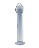 Carica l'immagine nel visualizzatore Galleria, Dildo in vetro trasparente premium Seraphic Serenade, stile compatto ed elegante