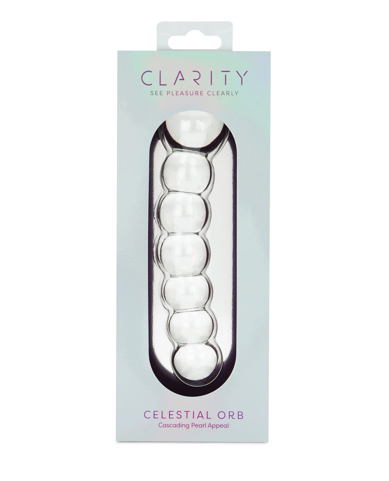 Load image into Gallery viewer, Celestial Orb Double Ended Glass Dildo Premium Borosilicate