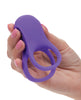 Cargue la imagen en el visor de la galería, Anillo vibrador recargable de doble apoyo para intensificar el placer en pareja