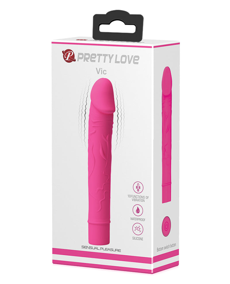 Încărcați imaginea în vizualizatorul Galerie, Pretty Love Vic G Spot Vibrating Dildo Magenta For G Spot Stimulation