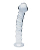 Bild in den Galerie-Viewer laden, Clarity Glass Seraphic Spiral Dildo aus Borosilikatglas mit strukturierter Oberfläche, 160Mm
