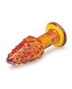 Afbeelding laden in Galerijviewer, Cornstar glazen buttplug van 4 inch met getextureerde maïskorrels