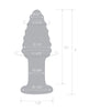 Afbeelding laden in Galerijviewer, Cornstar glazen buttplug van 4 inch met getextureerde maïskorrels