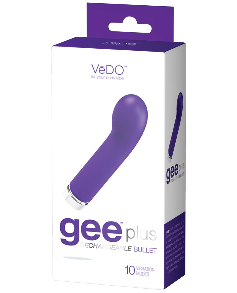 Load image into Gallery viewer, VeDO Gee Plus Rechargeable Vibe Indigo G Spot Bullet With 10 Modes