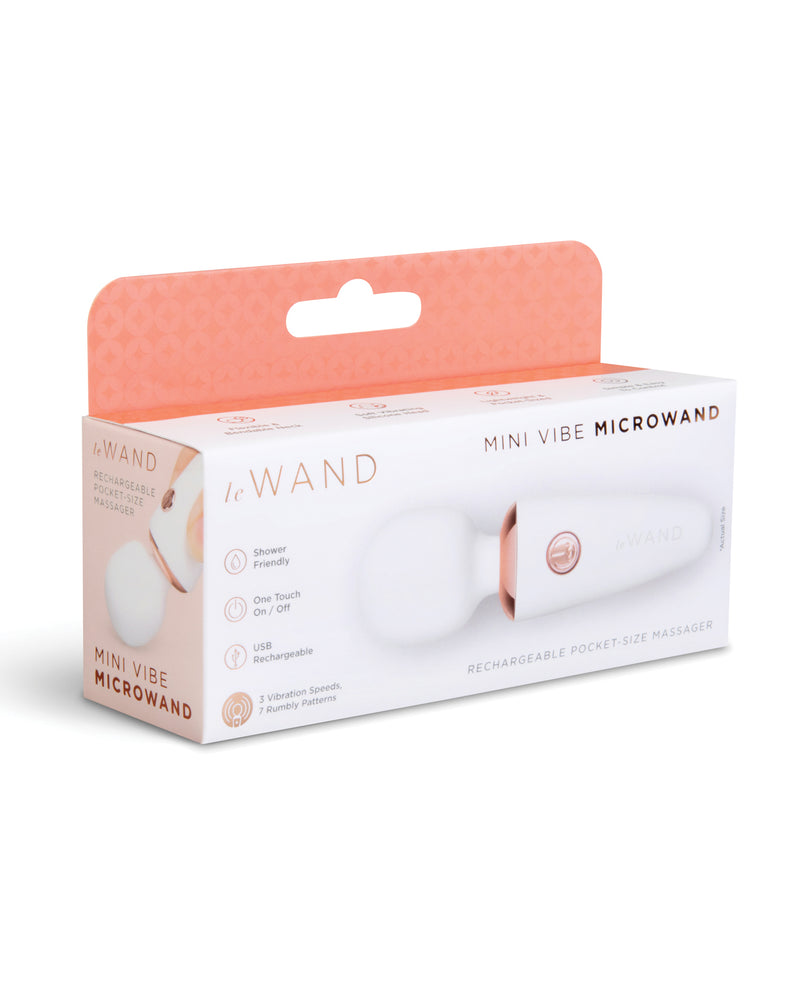 Load image into Gallery viewer, Le Wand Mini Micro Rechargeable Vibrating Massager White