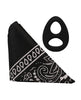 Bild in den Galerie-Viewer laden, Rock Solid The Code Schwarzes Silikon-Penissring-Set mit Bandana