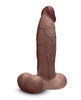 Afbeelding laden in Galerijviewer, Bvibe Slipskin Girthy dildo van 9 inch van realistisch bruin siliconenmateriaal