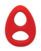 Cargue la imagen en el visor de la galería, Set de anillo para el pene de silicona de dos tonos con pañuelo Rock Solid The Code