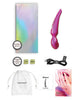 Load image into Gallery viewer, Pleaser Love To Love Flapping Clit Wand Vibrator Iridescent Berry