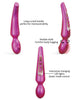 Load image into Gallery viewer, Pleaser Love To Love Flapping Clit Wand Vibrator Iridescent Berry