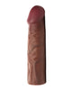 Load image into Gallery viewer, Realistic Silicone Penis Extension Sleeve With Waist Strap Dark