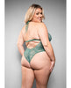 Carregar imagem no visualizador da Galeria, Body de renda verde Temptress Aerin com corrente removível 3X