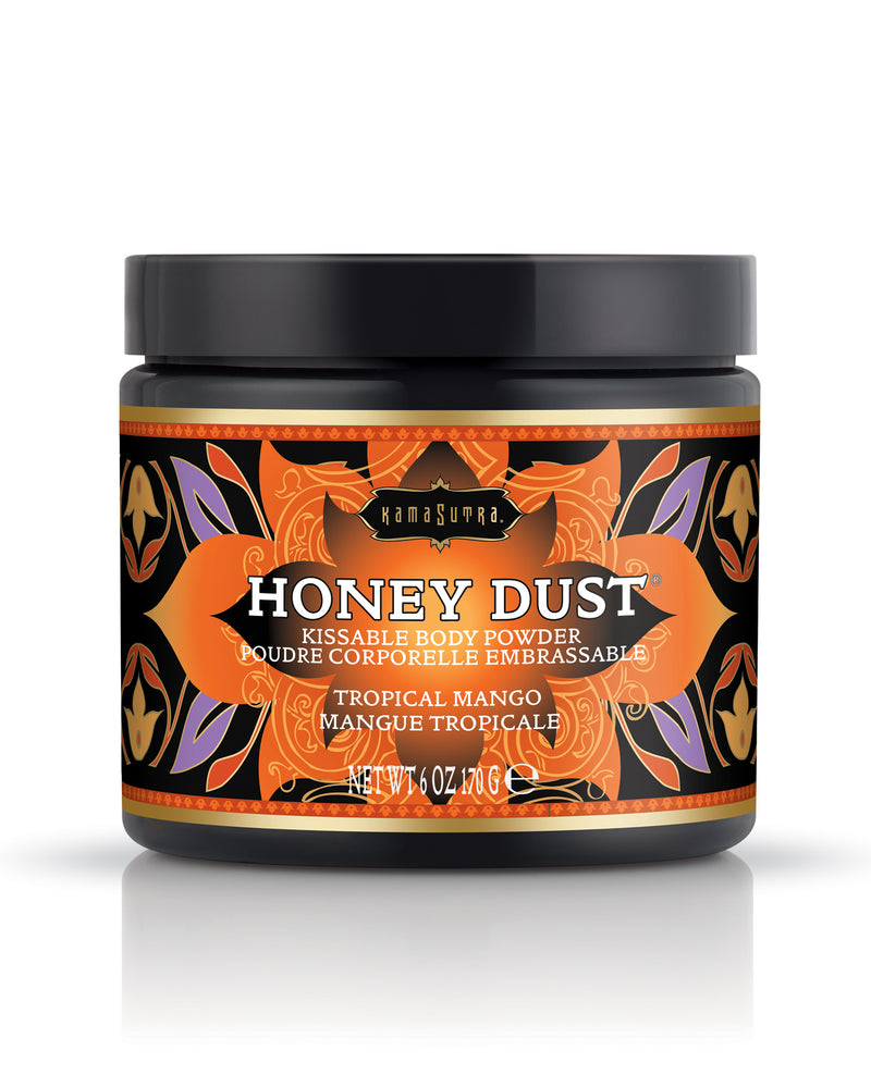 Załaduj obraz do przeglądarki galerii, Puder do ciała Kama Sutra Honey Dust do całowania, 6 oz, tropikalne mango