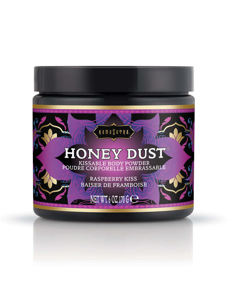 Charger l'image dans la visionneuse de la galerie, Poudre pour le corps Kama Sutra Honey Dust au baiser de framboise, 6 oz, avec plumeau
