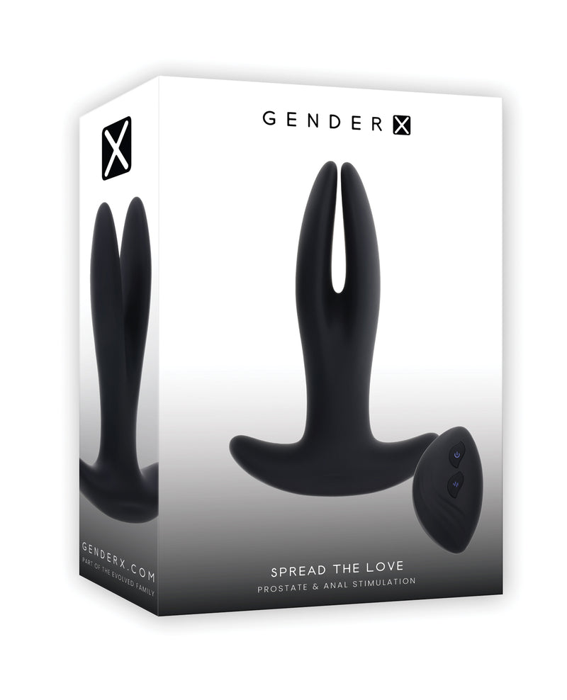 Cargue la imagen en el visor de la galería, Juguete vibrador para dedos Gender X Spreading con base ergonómica, negro