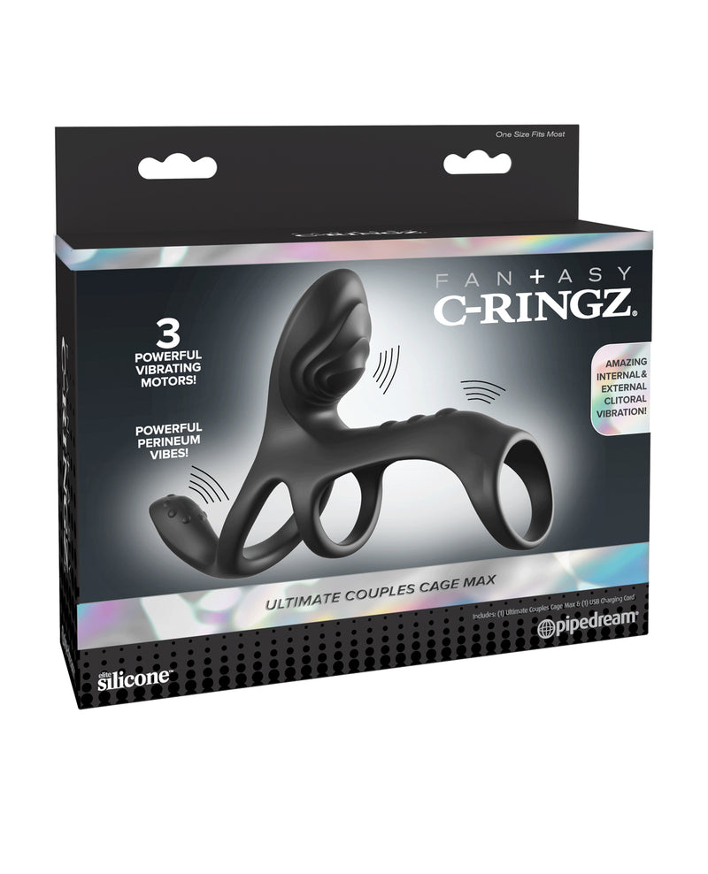 Load image into Gallery viewer, Fantasy C-Ringz Ultimate Couples Cage Max - Black