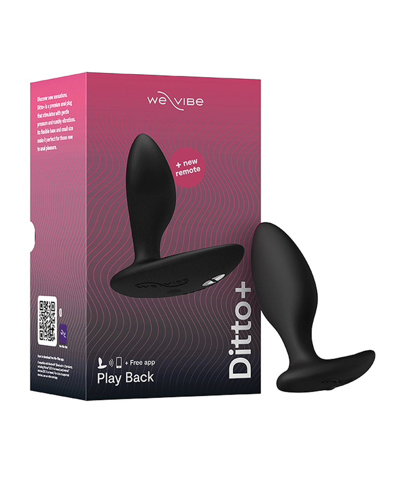 Load image into Gallery viewer, We Vibe Ditto Plus Rechargeable Silicone Anal Plug Vibrator Black