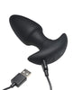 Load image into Gallery viewer, Black Automatic Thrusting and Vibrating Butt Plug with Wireless Remote