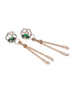 Load image into Gallery viewer, Sex And Mischief Indica Adjustable Crystal Nipple Clips With Rubber Tips
