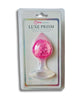 Cargue la imagen en el visor de la galería, Tapón grande Luxe Prism de silicona platino rosa claro, con bola de cristal