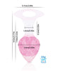 Cargue la imagen en el visor de la galería, Tapón mediano Luxe Prism de silicona platino rosa claro, con cristal