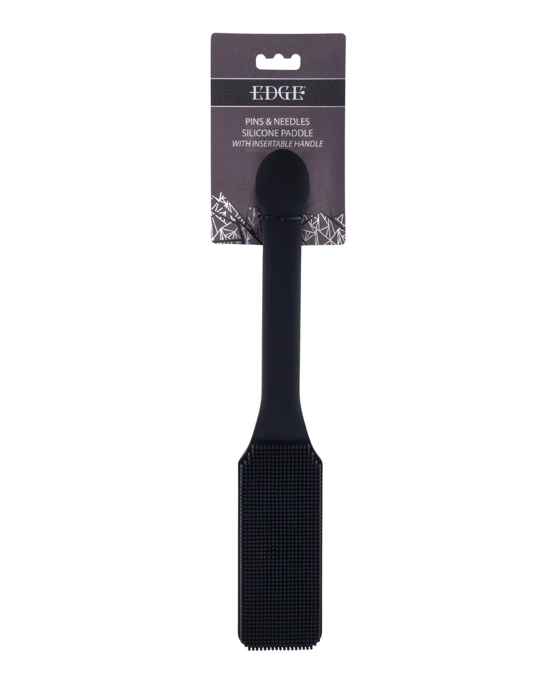 Afbeelding laden in Galerijviewer, The Edge zwart siliconen paddle met naaldborstelharen voor spel