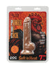 Indlæs billede i gallerifremviser, Power Of Cock realistisk dildo i silikone med dobbelt densitet, 7 tommer, mørkebrun