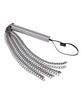 Cargue la imagen en el visor de la galería, Látigo de ocho cadenas Edge con mango de metal plateado, pesado y de impacto