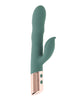 Cargue la imagen en el visor de la galería, Vibrador doble Evolved The Shimmy con eje de empuje y masajeador de clítoris, menta