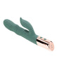 Cargue la imagen en el visor de la galería, Vibrador doble Evolved The Shimmy con eje de empuje y masajeador de clítoris, menta