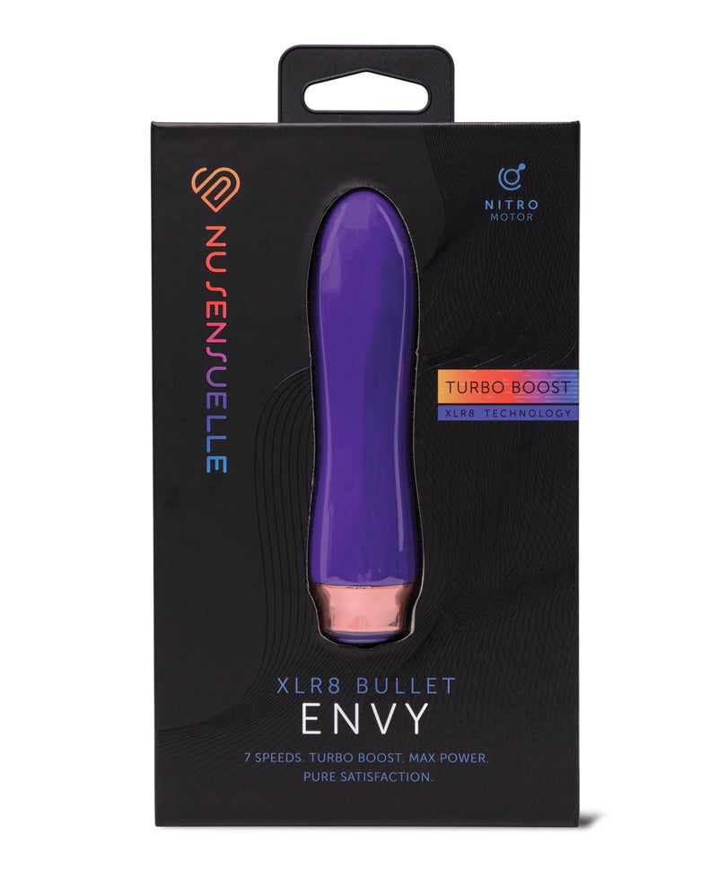 Cargue la imagen en el visor de la galería, Vibrador de bala Nu Sensuelle Envy XLR8 con motor Nitro y 7 velocidades, color morado oscuro