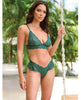 Lataa kuva gallerian katseluohjelmaan, Alessia-vihreä galloon-pitsinen rintaliivi- ja alushoususetti, pehmeät kupit ja verkkoa