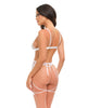 Load image into Gallery viewer, Naya White Lace 3 Piece Lingerie Set With G-String And Garter Belt L/XL