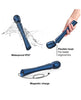 Cargue la imagen en el visor de la galería, Masajeador vibratorio Man Wand Edgy Power Wand con cabezal ergonómico, azul Stellar Blue