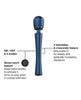 Cargue la imagen en el visor de la galería, Masajeador vibratorio Man Wand Edgy Power Wand con cabezal ergonómico, azul Stellar Blue