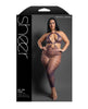 Încărcați imaginea în vizualizatorul Galerie, Set Me Free - body din plasă transparentă mov cu model zebră, tip halter, fără acoperire pentru picioare, cu decupaj și deschidere în zona intimă
