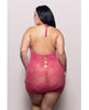 Cargue la imagen en el visor de la galería, Vestido halter de punto de encaje rosa intenso Vixen con detalles de remaches de perlas