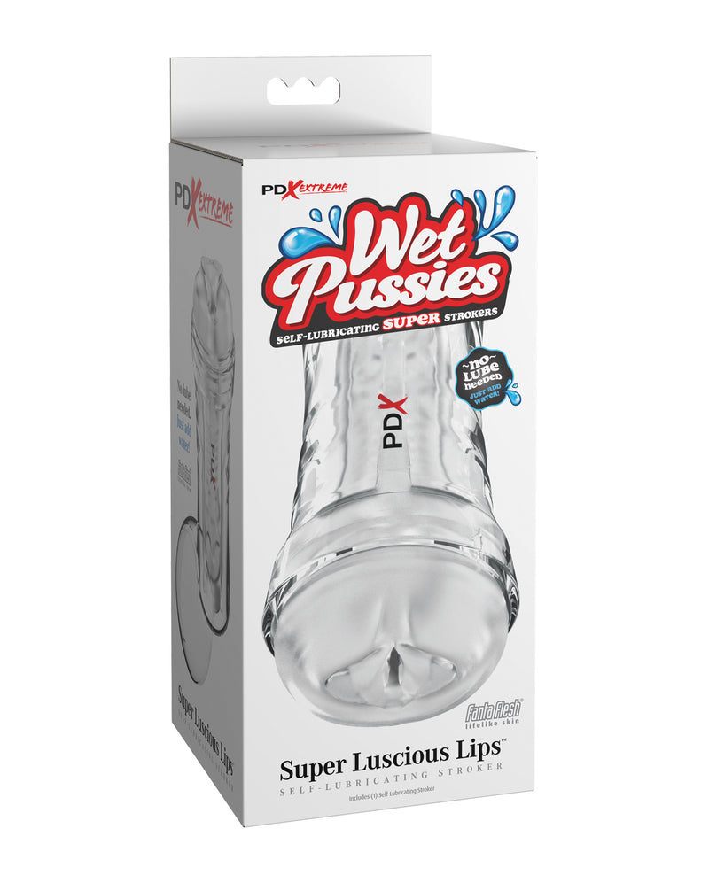 Afbeelding laden in Galerijviewer, PDX Extreme Wet Pussies Super Luscious Lips zelfglijmakende stroker