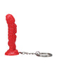 Încărcați imaginea în vizualizatorul Galerie, Breloc tiki polinezian din silicon, roșu aprins Fire Red, Ula Make, accesoriu idol