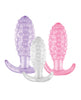 Load image into Gallery viewer, Wet Dreams Crystal Ballers Anal Plugs 3 Pack Body Safe Gel
