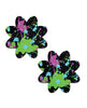 Load image into Gallery viewer, Pastease Neon Paint Splatter Breast Pasties Multi Color One Size