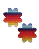 Load image into Gallery viewer, Retro Sunset Petal Breast Pasties Multicolor Adhesive Body Accessories