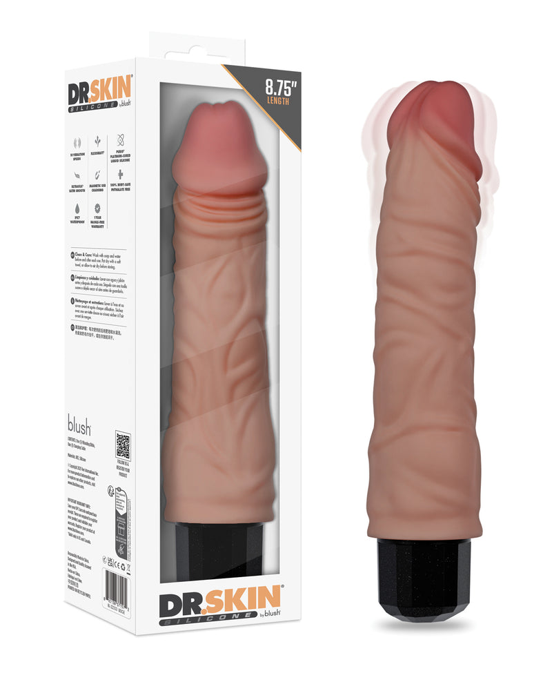 Cargue la imagen en el visor de la galería, Dildo vibrador Blush Dr Hunt de 8.75 pulgadas con eje flexible y 10 velocidades