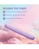 Cargue la imagen en el visor de la galería, Vibrador de doble extremo Play With Me, morado, doble motor, 10 modos